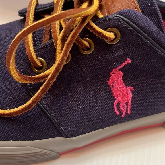 Polo Ralph Lauren Faxon low canvas boat shoes loafers sneakers slip ons size 9.5 - Picture 5 of 8